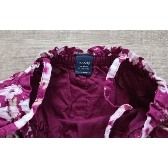 Baby Gap Baby Girl Purple Floral Top - Picture 3 of 5
